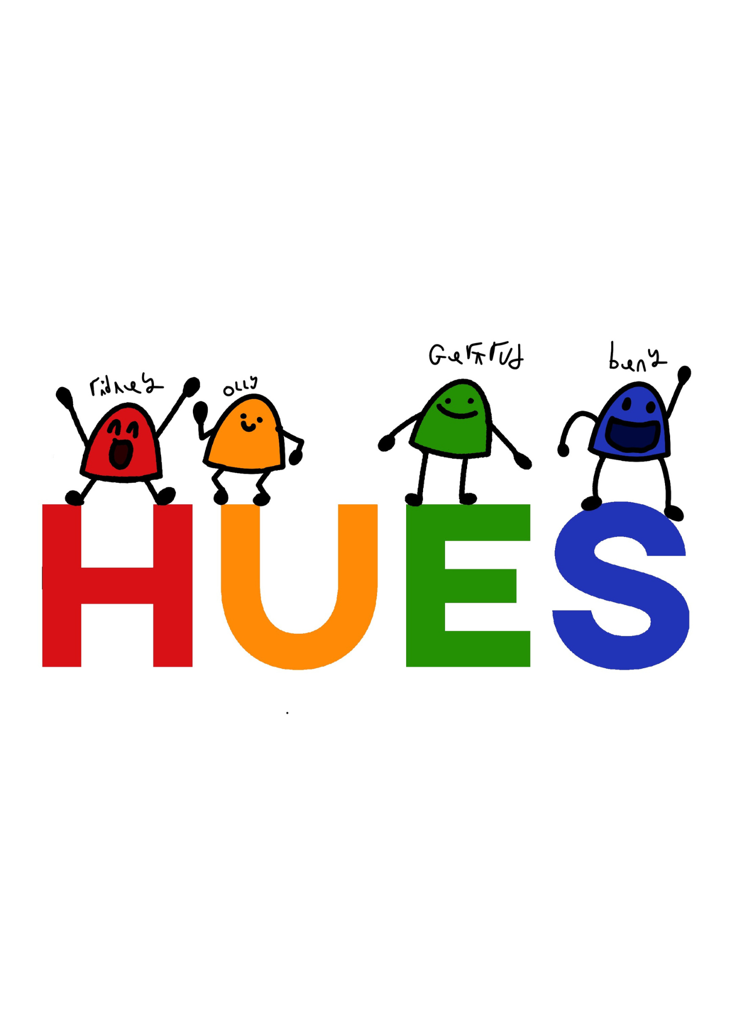 Meet the Hues Crew - Ridley, Olly, Gertrude, and Beny