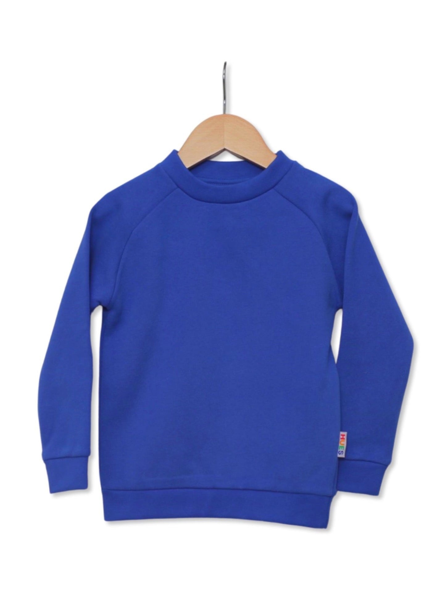 Blue Ultra-Soft Sensory-Friendly Kids' Jumper - Personalisable - Hues Clothing - UK
