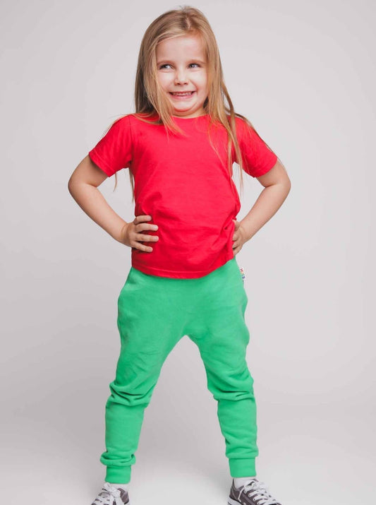 Green - Ultra - Soft and Comfy Kids Joggers - Hues Clothing - UK