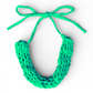 Green Knitted necklace