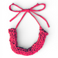 Red Knitted Fabric necklace