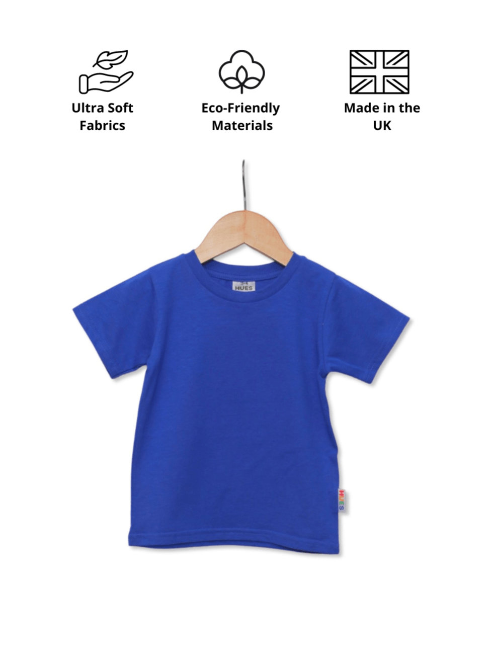 Eco-Friendly and Ultra-Soft Blue T-Shirt and Shorts Co-Ord Set - Hues Clothing