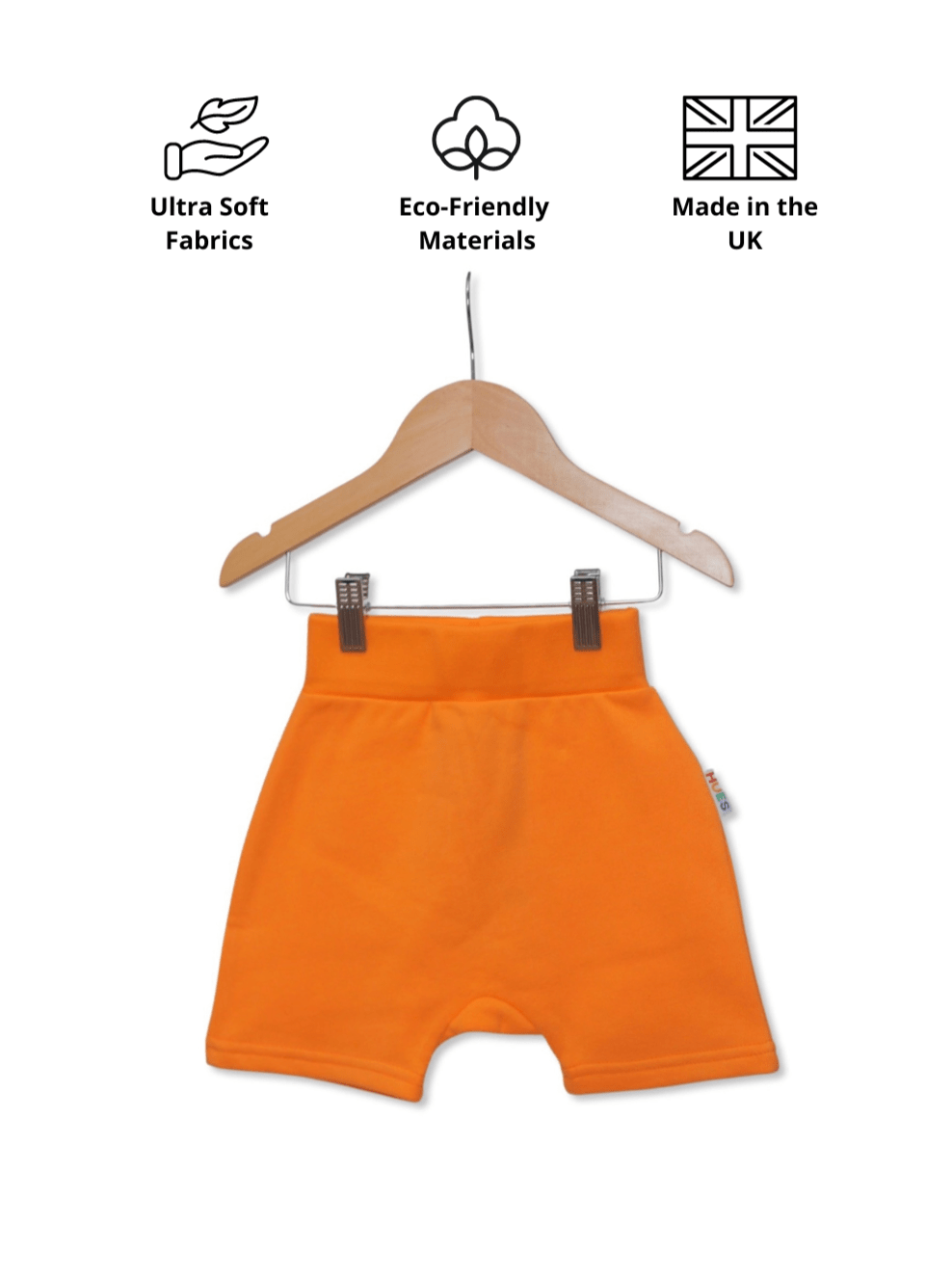 Eco-Friendly and Ultra-Soft Orange T-Shirt and Shorts Co-Ord Set - Hues Clothing