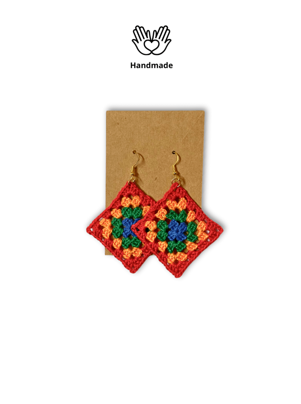 Funky and Fun Handmade Crochet Granny Square Earrings - Something for the Mums - Hues Clothing