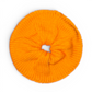 Orange scrunchie on a white background