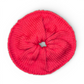 red scrunchie on a white background