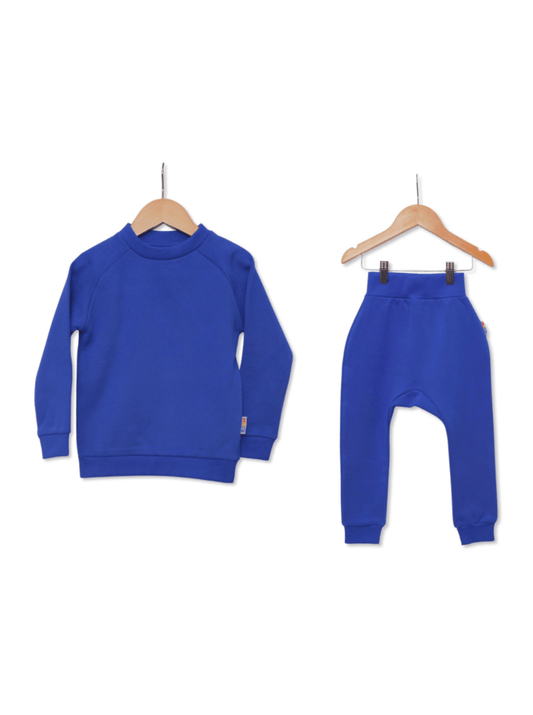 Ultimate Comfort Kids' Blue Jumper and Joggers Co-Ord Set - Hues Clothing