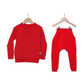 Ultimate Comfort Kids' Red Jumper and Joggers Co-Ord Set - Hues Clothing