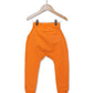 Orange Unisex Kids Joggers Back View- Hues Clothing