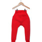 Red Unisex Kids Joggers Back View- Hues Clothing