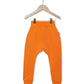 Orange Unisex Kids Joggers Front View- Hues Clothing