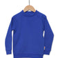 Kids Blue Unisex Jumper Front View - Hues Clothing