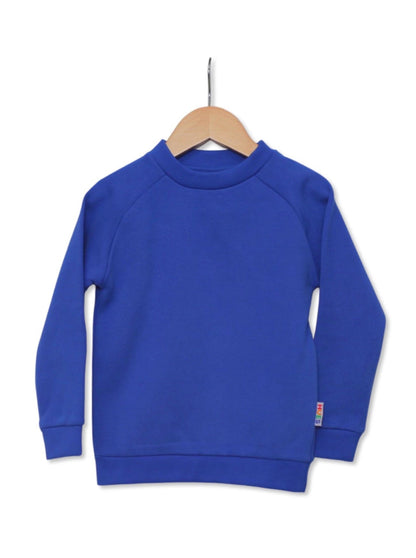 Blue Ultra-Soft Sensory-Friendly Kids' Jumper - Personalisable - Hues Clothing - UK