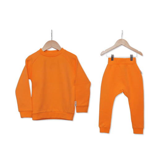 Orange Jumper and Joggers Co-Ord Set - Hues Clothing