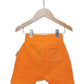 Kids Unisex Orange Shorts Back View- Hues Clothing