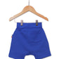 Kids Unisex Blue Shorts Back View - Hues Clothing