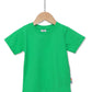 Kids Unisex Green T-shirt Front - Hues Clothing