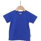 Kids Unisex Blue T-shirt Front View - Hues Clothing